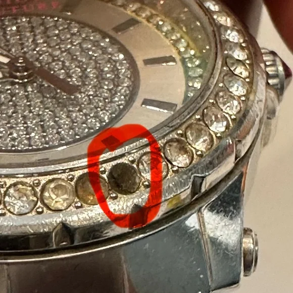Juicy Couture Silver Watch with Rainbow Accents - Picture 9 of 10